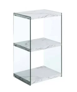 27.75" SoHo 3 Tier Tower Bookcase - Breighton Home White Faux Marble 11 27.75" SoHo 3 Tier Tower Bookcase - Breighton Home White Faux Marble -Bookshelves Sales Shop unnamed file 4799