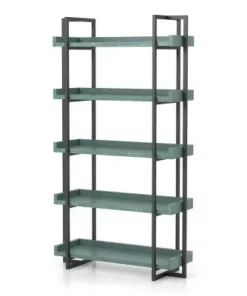 Kellare 5 Shelf Contemporary Bookcase - HOMES: Inside + Out Antique White/black -Bookshelves Sales Shop unnamed file 4807