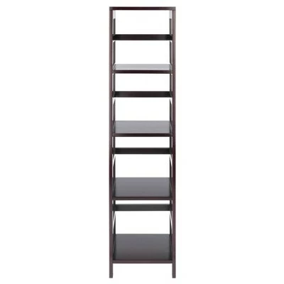 55" 4 Section Narrow Bookshelf Espresso - Winsome 3 55" 4 Section Narrow Bookshelf Espresso - Winsome