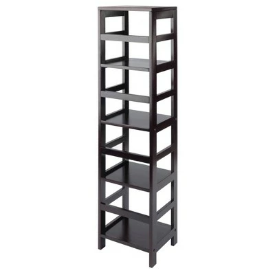 55" 4 Section Narrow Bookshelf Espresso - Winsome 6 55" 4 Section Narrow Bookshelf Espresso - Winsome - Image 4