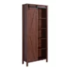 72" Arbolada Sliding Door Bookcase - HOMES: Inside + Out White Oak -Bookshelves Sales Shop unnamed file 4821