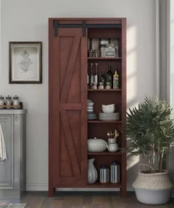 72" Arbolada Sliding Door Bookcase - HOMES: Inside + Out White Oak -Bookshelves Sales Shop unnamed file 4824