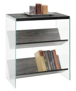 27.75" SoHo Bookcase Weathered Gray - Breighton Home