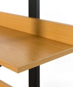 Fabulaxe Industrial 5 Shelf Wood and Metal Etagere Rustic Bookcase Free Standing Bookshelf 14 Fabulaxe Industrial 5 Shelf Wood and Metal Etagere Rustic Bookcase Free Standing Bookshelf -Bookshelves Sales Shop unnamed file 4837