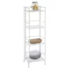 45" 4 Tier Folding Metal Shelf White - Breighton Home -Bookshelves Sales Shop unnamed file 4839