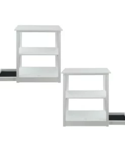 34" Adams 3 Shelf Bookcase with Concealed Sliding Track White - Flora Home 9 34" Adams 3 Shelf Bookcase with Concealed Sliding Track White - Flora Home -Bookshelves Sales Shop unnamed file 4847