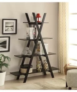 59" Oxford A Bookshelf Black - Breighton Home -Bookshelves Sales Shop unnamed file 4863