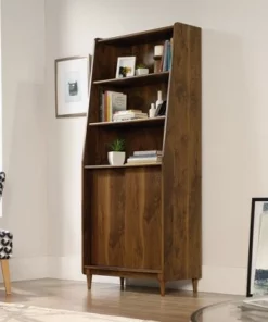 70" Harvey Park Wide Bookshelf Grand Walnut - Sauder