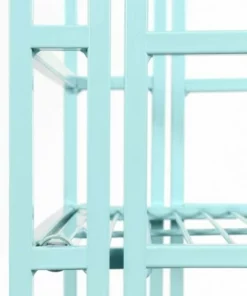 33" Xtra Storage 3 Tier Wide Folding Metal Shelf Sea Foam - Breighton Home -Bookshelves Sales Shop unnamed file 4917