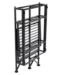 20.25" 2 Tier Folding Metal Shelf Black - Breighton Home -Bookshelves Sales Shop unnamed file 4922
