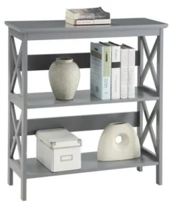 Oxford 3 Tier Bookcase Gray - Breighton Home 7 Oxford 3 Tier Bookcase Gray - Breighton Home -Bookshelves Sales Shop unnamed file 4933