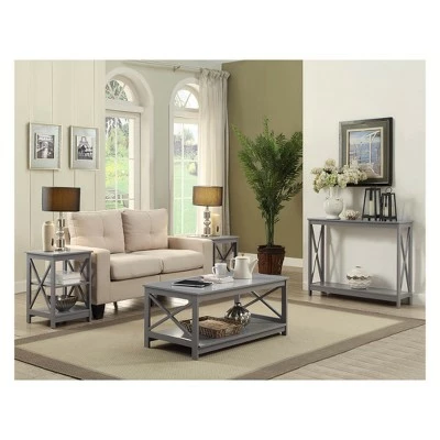 Oxford 3 Tier Bookcase Gray - Breighton Home 6 Oxford 3 Tier Bookcase Gray - Breighton Home - Image 4