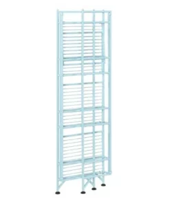 45" Xtra Storage 4 Tier Folding Metal Shelf Sea Foam - Breighton Home 8 45" Xtra Storage 4 Tier Folding Metal Shelf Sea Foam - Breighton Home -Bookshelves Sales Shop unnamed file 4948