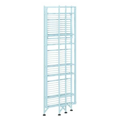 45" Xtra Storage 4 Tier Folding Metal Shelf Sea Foam - Breighton Home 5 45" Xtra Storage 4 Tier Folding Metal Shelf Sea Foam - Breighton Home - Image 3