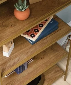 70.88" 5 Shelves International Lux Metal Frame Bookcase Sindoori Mango - Sauder -Bookshelves Sales Shop unnamed file 4952