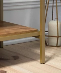 70.88" 5 Shelves International Lux Metal Frame Bookcase Sindoori Mango - Sauder -Bookshelves Sales Shop unnamed file 4953