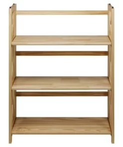 38" 3-Shelf Folding Bookcase - Flora Home Natural -Bookshelves Sales Shop unnamed file 4965