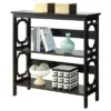 Breighton Home Omega 3 Tier Bookcase 32.5" Black - Convenience Concepts®