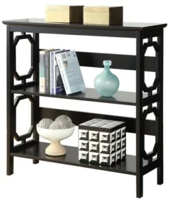 Breighton Home Omega 3 Tier Bookcase 32.5" Black - Convenience Concepts®