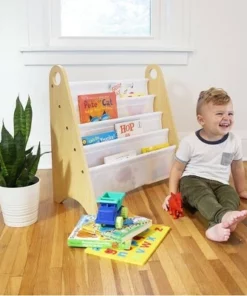 Modern Sling Bookshelf Natural/White - WildKin