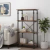Bauman Modern Industrial 4 Shelf Etagere Bookcase - Christopher Knight Home Gray/dark Bronze -Bookshelves Sales Shop unnamed file 4989