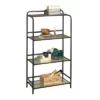 52" Boulevard Café Open Shelving with Vintage Oak Accents Black - Sauder -Bookshelves Sales Shop unnamed file 5003