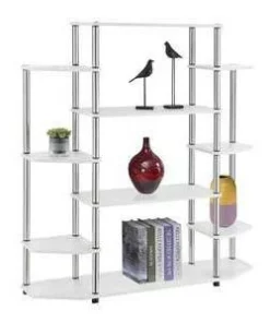 52.5" Wall Unit Bookshelf White - Breighton Home