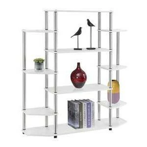 52.5" Wall Unit Bookshelf White - Breighton Home 3 52.5" Wall Unit Bookshelf White - Breighton Home