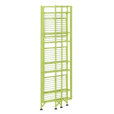 45" Xtra Storage 4 Tier Folding Metal Shelf Lime - Breighton Home 5 45" Xtra Storage 4 Tier Folding Metal Shelf Lime - Breighton Home - Image 3