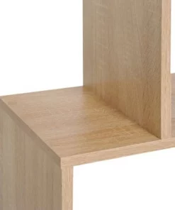 HOMCOM 75.5"H Bookcase 6 Shelf S-Shaped Bookshelf Wooden Storage Display Stand Shelf Organizer Free Standing Oak -Bookshelves Sales Shop unnamed file 5027