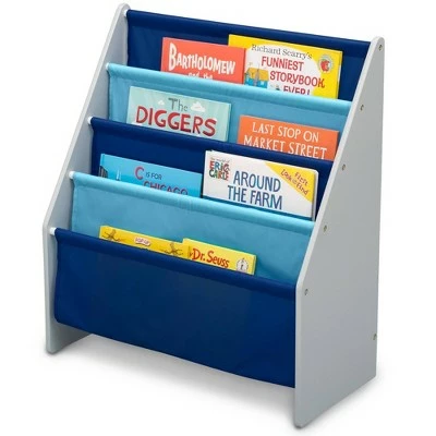 Delta Children Sling Book Rack Bookshelf for Kids' Blue/yellow/red 5 Delta Children Sling Book Rack Bookshelf for Kids' Blue/yellow/red - Image 3