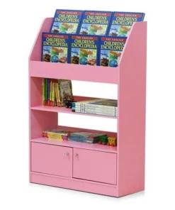 Furinno KidKanac Bookshelf Bookcase with 4 Shelves and Toy Storage Cabinet for Bedroom, Living Room or Playroom Organization, Pink 9 Furinno KidKanac Bookshelf Bookcase with 4 Shelves and Toy Storage Cabinet for Bedroom, Living Room or Playroom Organization, Pink -Bookshelves Sales Shop unnamed file 5047
