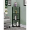 46.5" Designs2Go Classic Glass 4 Tier Corner Shelf - Breighton Home Black 2 46.5" Designs2Go Classic Glass 4 Tier Corner Shelf - Breighton Home Black -Bookshelves Sales Shop unnamed file 5055