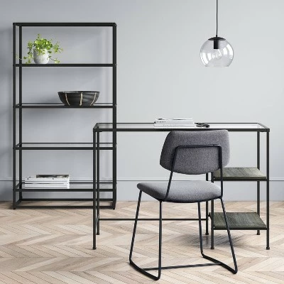 58.25" 5 Shelf Ada Bookshelf with Glass Shelves and Metal Frame - Project 62™ 3 58.25" 5 Shelf Ada Bookshelf with Glass Shelves and Metal Frame - Project 62™