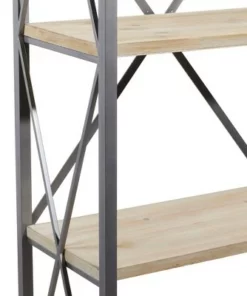 Olivia & May 72" Farmhouse Distressed Shelf Brown - Olivia & May -Bookshelves Sales Shop unnamed file 5067