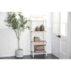Olivia & May Farmhouse Pine Wood Shelving Unit White - Olivia & May -Bookshelves Sales Shop unnamed file 5070