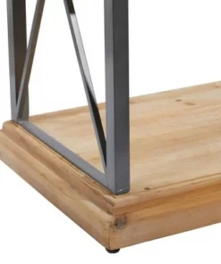 Olivia & May 60" Industrial Bookshelf with 4 Shelves Brown - Olivia & May -Bookshelves Sales Shop unnamed file 5079