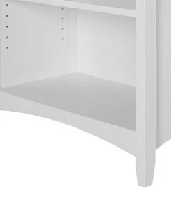 Camaflexi 3 Tier Shaker Style Open Storage Organization Bookshelf Wood Bookcase Shelf Unit w/ 2 Adjustable and 1 Fixed Shelves, White Finish -Bookshelves Sales Shop unnamed file 5100