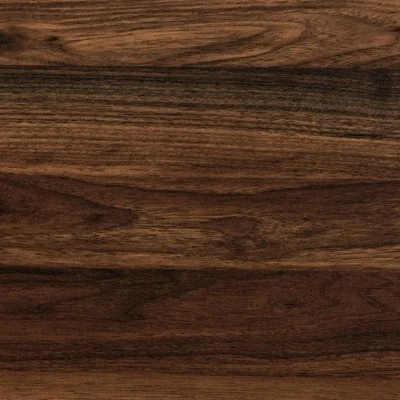 Fariat Walnut Wood and Metal Display Shelf with Desk Brown/Black - Baxton Studio 6 Fariat Walnut Wood and Metal Display Shelf with Desk Brown/Black - Baxton Studio - Image 4