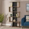 75" Bassett Modern Bookshelf Natural - Christopher Knight Home -Bookshelves Sales Shop unnamed file 5128