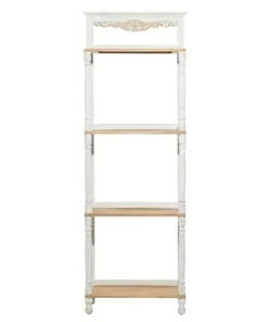 Olivia & May Farmhouse Wood and Metal Shelving Unit White - Olivia & May -Bookshelves Sales Shop unnamed file 5134