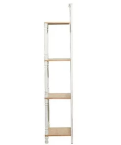 Olivia & May Farmhouse Wood and Metal Shelving Unit White - Olivia & May -Bookshelves Sales Shop unnamed file 5135