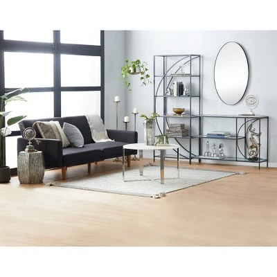 Olivia & May Industrial Iron Wall Shelf Black - Olivia & May 9 Olivia & May Industrial Iron Wall Shelf Black - Olivia & May - Image 7