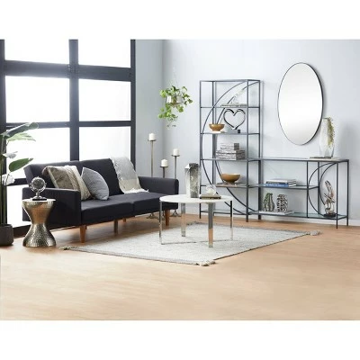 Olivia & May Industrial Iron Wall Shelf Black - Olivia & May 12 Olivia & May Industrial Iron Wall Shelf Black - Olivia & May - Image 10