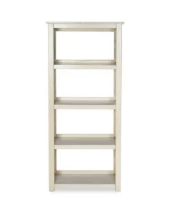 54.7" Whitley Antique Bookshelf White - Linon
