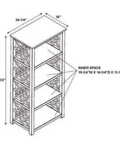 54.7" Whitley Antique Bookshelf White - Linon -Bookshelves Sales Shop unnamed file 5162