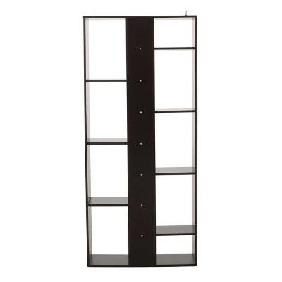 71" Sparks Modern Geometric High Shelf Bookcase Dark Gray - Christopher Knight Home 4 71" Sparks Modern Geometric High Shelf Bookcase Dark Gray - Christopher Knight Home - Image 2