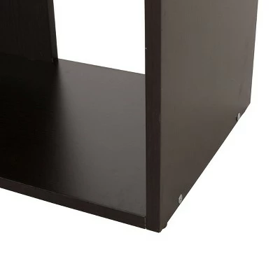 71" Sparks Modern Geometric High Shelf Bookcase Dark Gray - Christopher Knight Home 5 71" Sparks Modern Geometric High Shelf Bookcase Dark Gray - Christopher Knight Home - Image 3