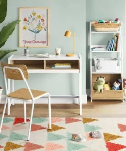 Bly Kids' Bookshelf with Storage White - Pillowfort™