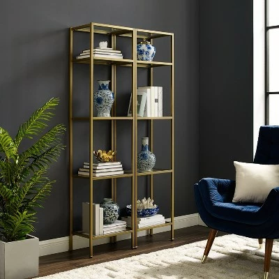 73" Aimee Narrow Etagere - Crosley 9 73" Aimee Narrow Etagere - Crosley - Image 7